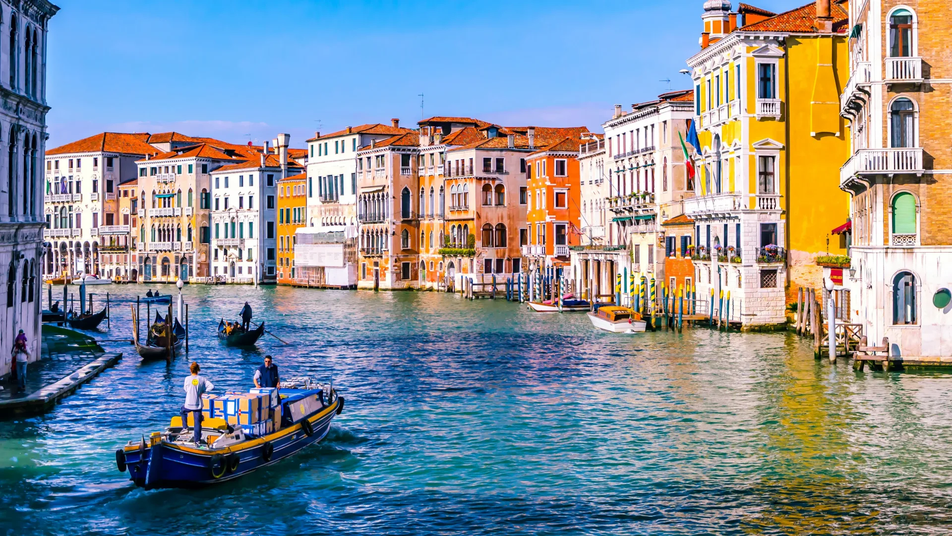 Welcome to Venice, Italy, the captivating floating city. Immerse yourself in the enchanting experience of a gondola ride through its picturesque waterways.